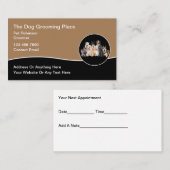 ペットグルーミングアポイントメントリマインダー名刺 名刺 (正面/裏面)