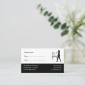 ペットグルーミングアポイントメントリマインダ名刺 予約カード (スタンド正面)