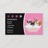 ペットグルーミングアポイントメント名刺 名刺 (正面)