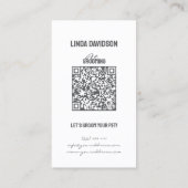 ペットグルーミングサロンアフ気にェンピンシャーポートレート 名刺 (裏面)