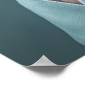 ペットグルーミングサロンイタリアングレイハウンドポートレート ポスター (角)