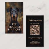 ペットグルーミングサロンブティックドイツピンシュポートレート 名刺 (正面/裏面)