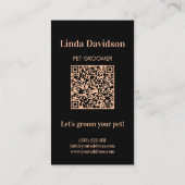 ペットグルーミングサロンブティックドイツピンシュポートレート 名刺 (裏面)