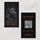 ペットグルーミングサロンブティックベルギーシープポートレート 名刺 (正面/裏面)