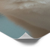 ペットグルーミングサロンブティックホワイトハスキーポートレート ポスター (角)