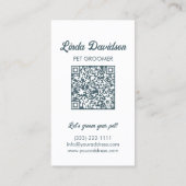 ペットグルーミングサロン気にブティックイタリアングレイハウンド 名刺 (裏面)