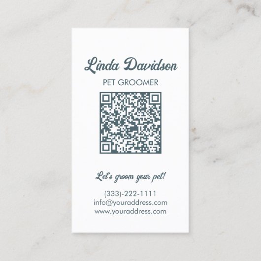 ペットグルーミングサロン気にブティックイタリアングレイハウンド 名刺 (裏面)