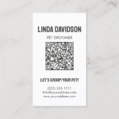 ペットグルーミングサロン気にブティックコモンドールポートレート 名刺 (裏面)