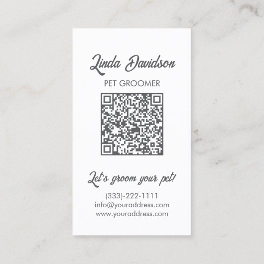 ペットグルーミングサロン気にブティックヨークシャーポートレート 名刺 (裏面)