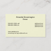 ペットグルーミングサービス 名刺 (裏面)