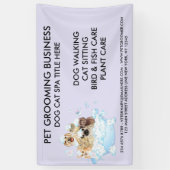 ペットグルーミングシッティングドッグネコスパ浴 横断幕 (縦)