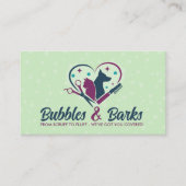 ペットグルーミングスタジオ – トリマーサービス 名刺 (正面)