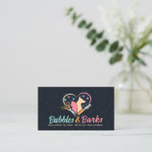 ペットグルーミングスタジオ – トリマーサービス 名刺 (スタンド正面)