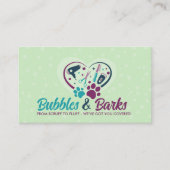 ペットグルーミングスタジオ – トリマーサービス 名刺 (正面)