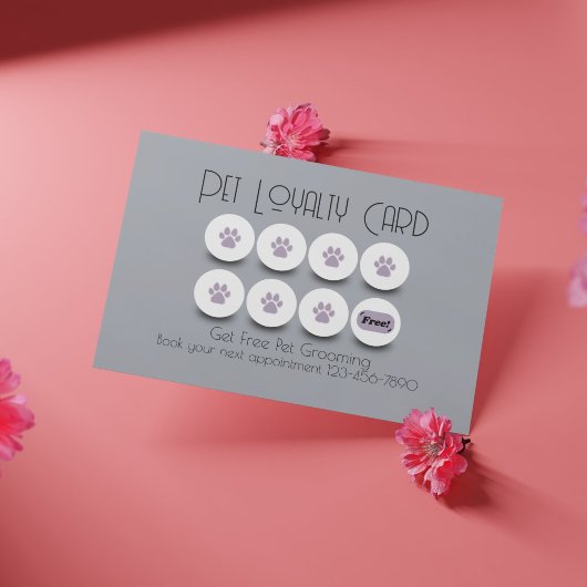 ペットグルーミングドッグポーロイヤリティ 名刺