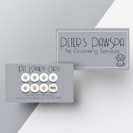 ペットグルーミングドッグポーロイヤリティ 名刺