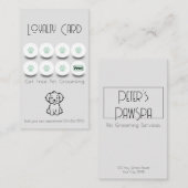 ペットグルーミングドッグポーロイヤリティ 名刺 (正面/裏面)