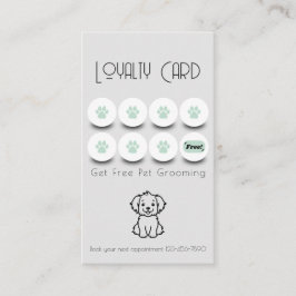 ペットグルーミングドッグポーロイヤリティ 名刺