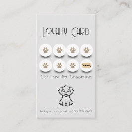 ペットグルーミングドッグポーロイヤリティ 名刺