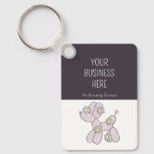 ペットグルーミングバルーンドウマーチ会社 キーホルダー (正面)