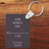 ペットグルーミングバルーンドウマーチ会社 キーホルダー (裏面)