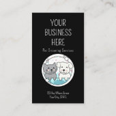 ペットグルーミングバルーンドグリーンロイヤリティ 名刺 (裏面)