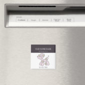 ペットグルーミングバルーンドドビジネスカード マグネット (インサイチュ (食洗機))