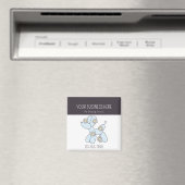 ペットグルーミングバルーンドドビジネスカード マグネット (インサイチュ (食洗機))