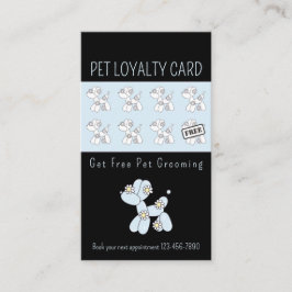 ペットグルーミングバルーンドブルーロイヤリティ 名刺