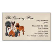 ペットグルーミングモダン名刺マグネット マグネット名刺 (正面)