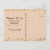 ペットグルーミング事業有難はがき ポストカード (裏面)