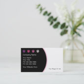 ペットグルーミング名刺ニュートレンディー 名刺 (スタンド正面)