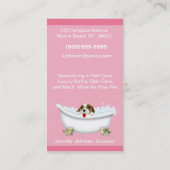 ペットグルーミング名刺 名刺 (裏面)