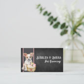 ペットグルーミング名刺 名刺 (スタンド正面)