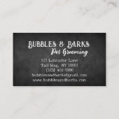 ペットグルーミング名刺 名刺 (裏面)