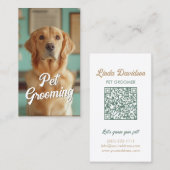 ペットグルーミング気にサロンブティックラブラドールポートレート 名刺 (正面/裏面)