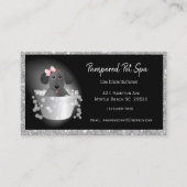 ペットグルーミング犬グリッター事業 予約カード (正面)