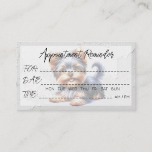 ペットグルーミング獣医師アポイントメントリマインダー 名刺