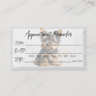 ペットグルーミング獣医師アポイントメントリマインダー 名刺