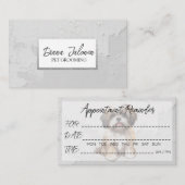 ペットグルーミング獣医師アポイントメントリマインダー 名刺 (正面/裏面)