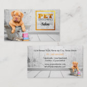 ペットグルーミング 名刺 (正面/裏面)