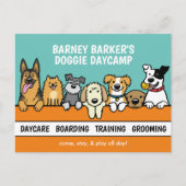 ペットケアかわいいビジネス宣伝 ポストカード (正面)