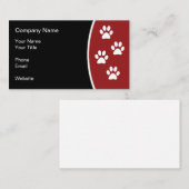 ペットケアの足の跡 名刺 (正面/裏面)