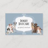 ペットケアウォーター色の犬は埃っぽい青を作る 名刺 (正面)