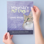 ペットケアグルーミングショップペット美しいサロンオープンハウス チラシ (手)