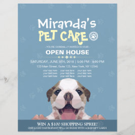 ペットケアグルーミングショップペット美しいサロンオープンハウス チラシ