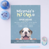 ペットケアグルーミングショップペット美しいサロンオープンハウス チラシ (シングル)