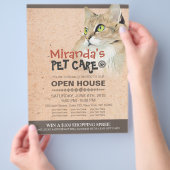 ペットケアグルーミングショップペット美しいサロンオープンハウス チラシ (手)