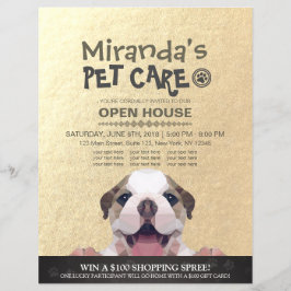 ペットケアグルーミングショップペット美しいサロンオープンハウス チラシ