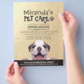 ペットケアグルーミングショップペット美しいサロンオープンハウス チラシ (手)